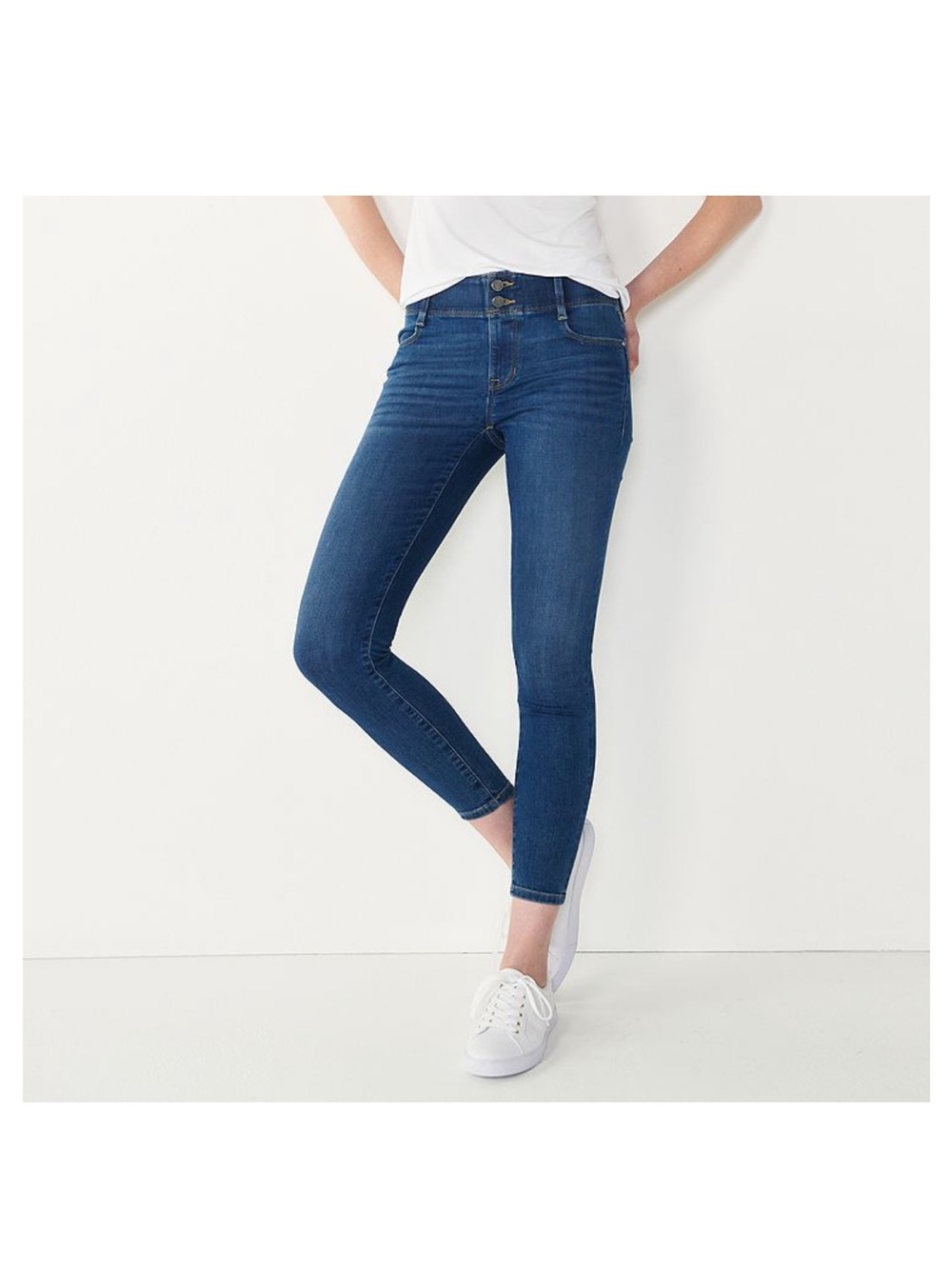 Nine West Dark Blue Ankle Skinny Jeans